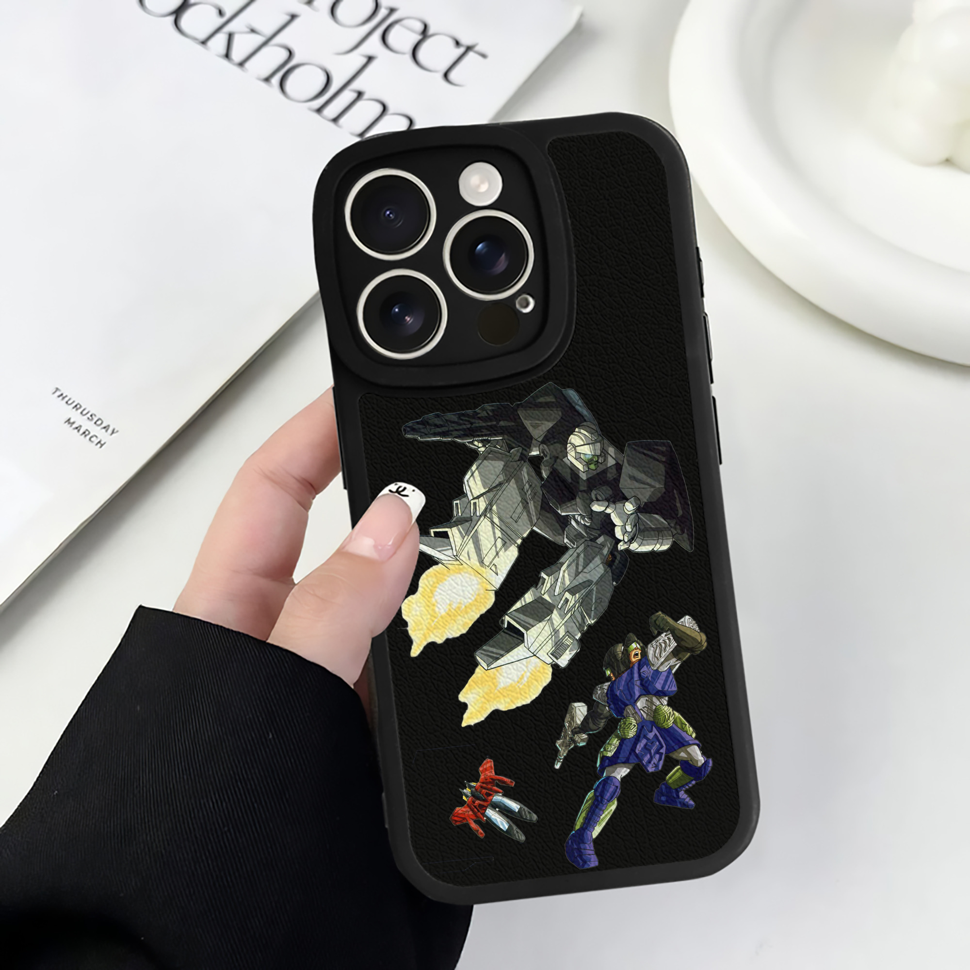 （画像用）  【iPhone 16シリーズ対応】シリコンスマホケース（レザー調） 材質：シリコン